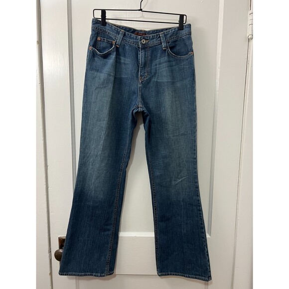 Eddie Bauer Women's Premium Denim Natural Bootcut Jeans Size 8 Short - Picture 1 of 11